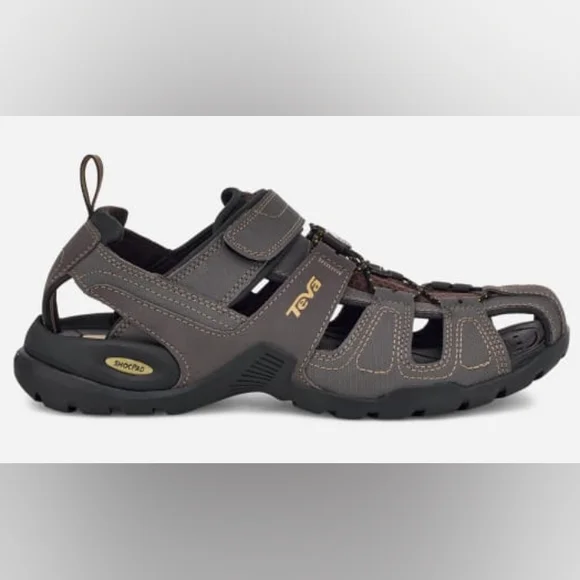 Teva | Shoes | Teva Forebay Leather Sandals 8 Brown Gray  display picture 2